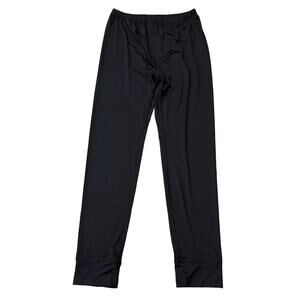 Lands' End Women's Base Layer Long Underwear Leggings Black Size XL